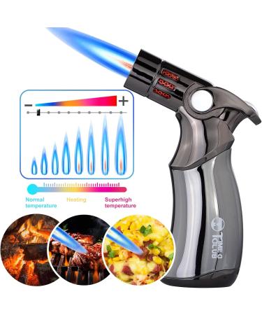 fashion Torch Lighter Refillable Butane Lighter with Cigar Punch Triple Jet Flame Windproof Cigar Lighters for Multipurpose Pocket Lighter Gift for Men 659 - Buy Online on GoSupps.com