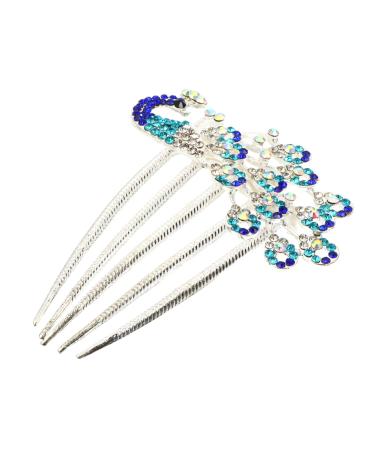 Diamond Phoenix Hair Comb Rhinestones Flowers Vintage Bridesmaid