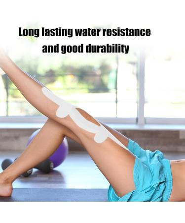 Kinesio Tape Sports Tape Wrap Adhesive | Elastic Sports & Weightlifting Tape Supports Muscles & Joints Knee Support and Muscle Relief White 2.5cmX5m - Buy Online on GoSupps.com