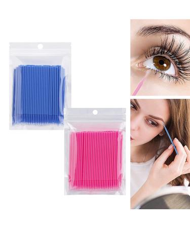 Buy Takuza 200 Pieces Disposable Eyelash Brush - Perfect for Eyelash Extensions Lifting Makeup Cleaning - Pink & Blue - Buy Online on GoSupps.com