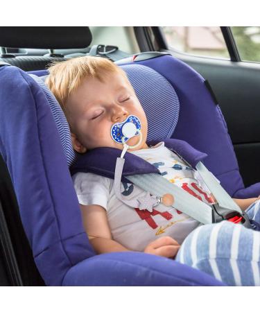 ALTcompluser 3 Pcs BPA-Free Dummy Clips - Personalised Soother Pacifier Chain Holder for Unisex Boys Girls - Grey - Buy Online on GoSupps.com