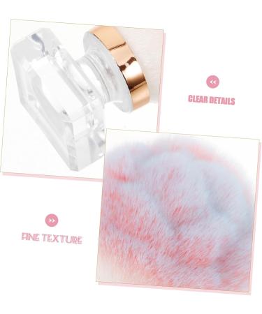 POPETPOP Nail Brush Nail Art Brush Duster Blush Brush Nail Scrubber Nail with Handle Nail Cleaning Brush Nail Cleaner Brush Nail Dust Brush Mushroom Head Artificial Fiber Round 7.50X6.00X6.00CM Picture 3 - Buy Online on GoSupps.com