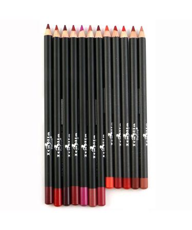 Glam Lux Italia Deluxe Ultra Fine Lip Liners Set of 12 Bundle with Hydrating Face Mask - Buy Online on GoSupps.com