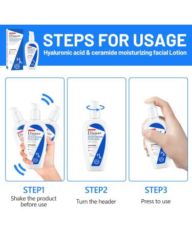 Moisturizing Facial Lotion with Hyaluronic Acid - Suitable For Dry Skin and Skin Types - Retinol to Deep Nourishing Reduce &Smooth Fine Line Reduce Pigmentation and Moisturising - Buy Online on GoSupps.com