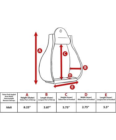 Tahoe Tack Angled Knee Relief Heavyweight Western Stirrups for Adults - Buy Online on GoSupps.com