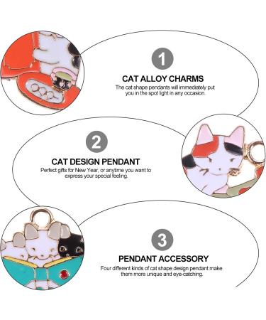 Valiclud 20 Pieces Metal Cat Charms - Enamel Cat Design Alloy Animal Trailer Charms for DIY Jewelry - Buy Online on GoSupps.com