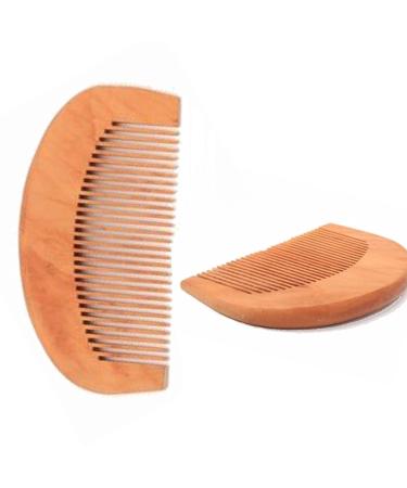 2 Hair Comb Wooden Style Anti-Static Men Women Comb Hair Moustache Beard Sideburns Small Travel Palm