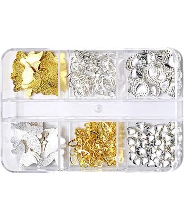 Hollow Butterflies Nails Charm Heart Nails Art Decorations Mix Shaped Nails Art Charm For Acrylic Nails Jewelry Making - Buy Online on GoSupps.com