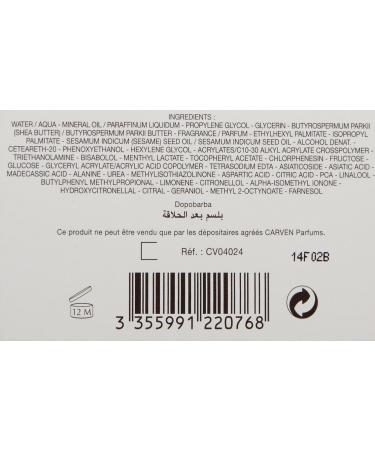 Carven Pour Homme After Shave Balm - 3.33 Fl Oz | International Shipping Available - Buy Online on GoSupps.com