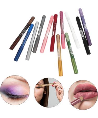 Balacoo 12pcs Pearlescent Eyeshadow Pencil Eyeliner Brush Shine Girl - Buy Online on GoSupps.com