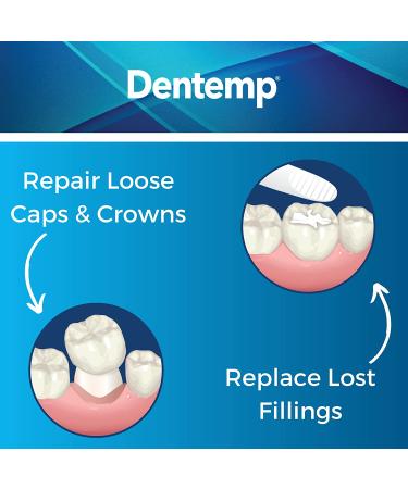 Dentemp Maximum Strength Loose Cap and Lost Filling Repair Kit - Instant Pain Relief for Teeth - Long Lasting Temporary Tooth Filling - Buy Online on GoSupps.com