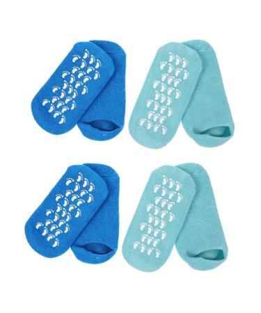 Beavorty 4 Pairs Gel Socks Commodity Cotton Yarn Miss Spa