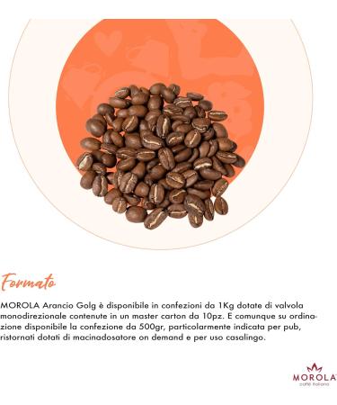 Morola Caff Italiano - Coffee beans - Morola Arancio Gold - 1000g bag - Pack of 1kg coffee beans - Made in Italy - Buy Online on GoSupps.com