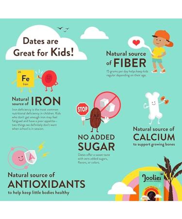 Joolies Organic Medjool Date Snack Pack - 12 Pack of Pit-Free Dates | Fresh California Grown Fruit | Vegan  Gluten-Free  Paleo | No Added Sugar | Perfect for Kids  Snacking & Dessert - Buy Online on GoSupps.com
