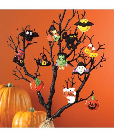 Bucilla Halloween Felt Applique Ornaments Kit - Set of 12, Black (2.5-Inch) - 6 Count - Buy Online on GoSupps.com