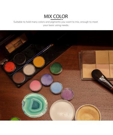 minkissy 1 Piece Natural Agate Round Manicure Color Palette Safe Durable Nail Art Mixing Board For Professional Home Use For Color Blending Makeup 75x7cm Vegetable - Buy Online on GoSupps.com