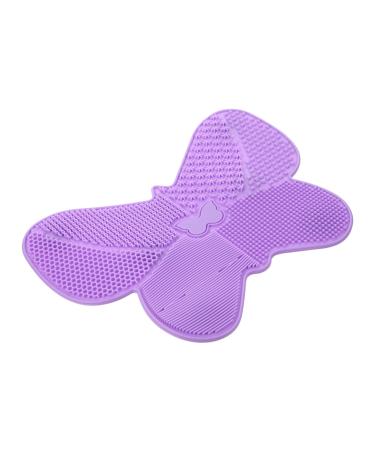 minkissy 1pc Silicone Scrub Pad Silicone Makeup Brush Makeup Cleaning Mat Cleaning Scrubber Brush Cleaning Pad Beauty Tool Cleaning Mat Makeup Brush Cleaner Tool Beauty Brush Cleaning Pad 23X17cm