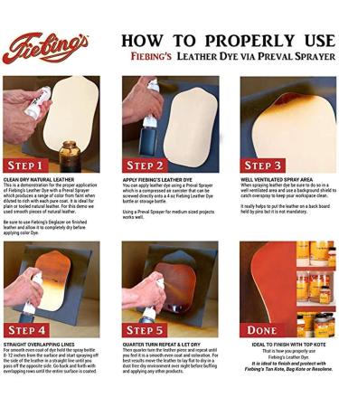 Fiebing's Leather Dye - Alcohol Based Permanent Leather Dye - 4 oz 4 Fl OZ Black - Buy Online on GoSupps.com