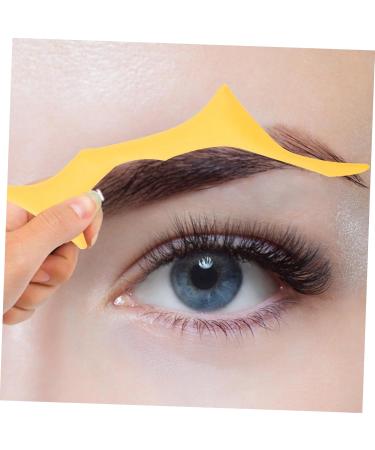 DOITOOL Accessories Brow Makeup Supplies Brow Shaping Template Brow Stencil Brow Template Makeup Tools Make up Auxiliary 17.3x5.9cm Yellow - Buy Online on GoSupps.com