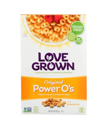 Love Grown Cereal Power O's Original 8 Ounce (Pack of 6)