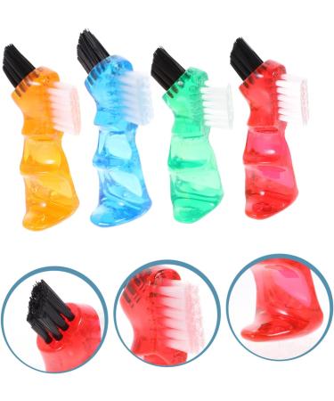 Minkissy 12-Piece Portable Toothbrush Set | Denture Brushes Tooth Holders & Cleaning Tablets | Travel-Friendly Oral Care Essentials - Buy Online on GoSupps.com