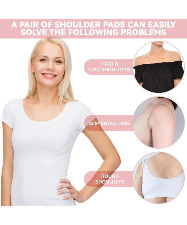 XunYee 8 Pairs Women's Shoulder Pads - Adhesive Silicone & Soft Sponge Push-Up Pads Reusable Anti-Slip Enhancers for Clothing - Buy Online on GoSupps.com