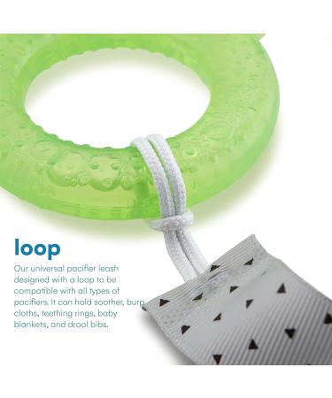 Enovoe Pacifier Clip - 6 Pack Stylish Teething Ring Holder for Baby Boys and Girls - Buy Online on GoSupps.com