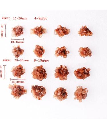 for Natural Orange Aragonite Quartz Crystal Rough Stone Cluster Nepheline SpecimenNatural Stones and Minerals Natural Luster (Color : Aragonite 35-50g Size : 5pcs) 5pcs Aragonite 35-50g - Buy Online on GoSupps.com