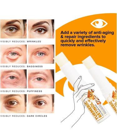 Lumistick For Eye Bags Lumibalm Eye Bags Turmeric Eye Cream Stick Turmeric Retinol Eye Cream Stick Anti Aging Under Eye Cream Eye Balm Stick Moisturizing For Reduced Bags And Bags (5) - Buy Online on GoSupps.com