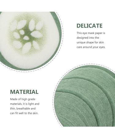 Ipetboom 100pcs Cucumber Eye Care Masks - Moisturizing Makeup Remover Pads - Breathable Cotton Eye Patches for Spa & Salon Use - International Shipping Available - Buy Online on GoSupps.com