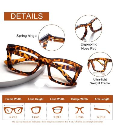 SIGVAN Multifocus Reading Glasses for Men & Women | Blue Light Blocking Spring Hinge 1.5x Magnification - 4 Mix-1 - Buy Online on GoSupps.com