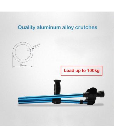 Adult Folding Forearm Crutch with OpeCuff Blue Portable Adjustable Walking Stick for Elderly Disabled and Physically Impaired 1 Unit Run forward - Buy Online on GoSupps.com
