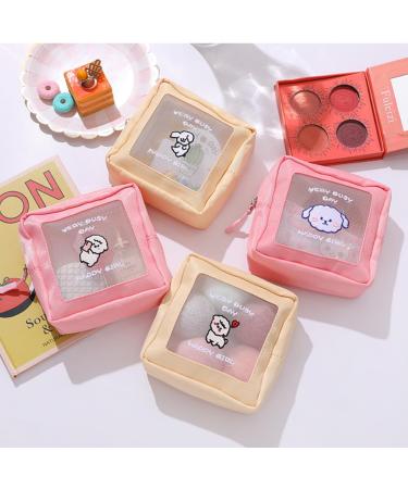 Mobeon 2-PC Cute Women's Sord Organizer | Travel Cosmetics Bag - Cartoon Tampon & Lipstick Carrier (Yellow 5.5x2.3in) - International Shipping Available - Buy Online on GoSupps.com