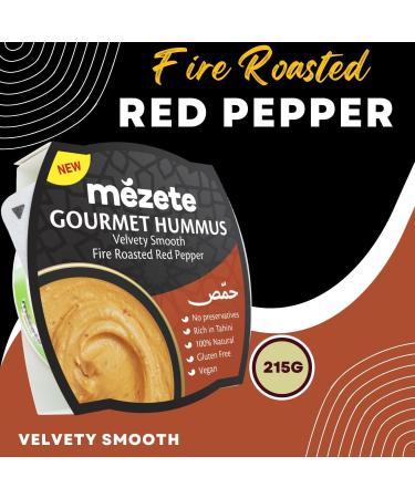 Mezete Hummus Pick N Mix - Create Custom Dips Combo with 5 Flovours - Fresh Herbs Hot Red Chili Fire Roasted Red Pepper Classic Authentic Recipe Sun Dried Tomato - Pack of 2 - Buy Online on GoSupps.com