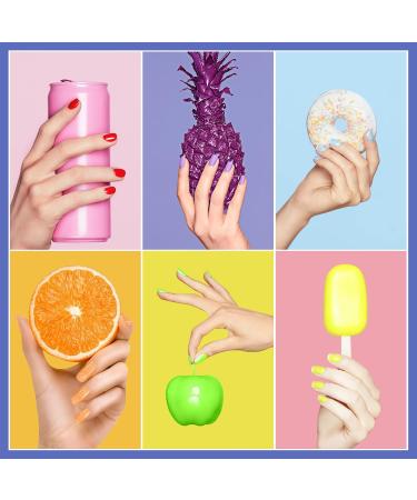Morovan Acrylic Powder Set 12 Colors Gift Nail Art Powder Beginner DIY Professional Polymer Powder for Acrylic Nails Extension Odor-Free Bubble-free No Nail Lamp Needed - Buy Online on GoSupps.com