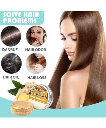 Ginger Hair Regrowth Shampoo Bar | Anti Hair Loss Soap for Hair Growth | Natural Organic Darkening Shampoo Bar | Promotes Hair Growth | 3pcs - 1.92 Ounce (Pack of 3) - Buy Online on GoSupps.com