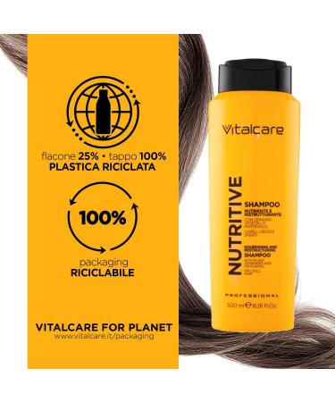  Vitalcare Vitalcare | Nutritive - Nourishing and Restructuring Shampoo Shampoo for Dry and Dull Hair with Plant Ceramides and Panthenol 4 x 500 ml - Buy Online on GoSupps.com