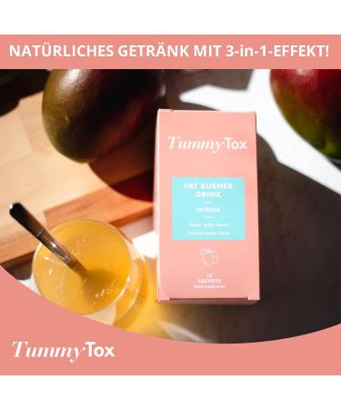 F-Burner Drink - L-Carnitine Guarana & Green Mate - Mango Flavor - 30 Sachets for Weight Loss | TummyTox - Buy Online on GoSupps.com