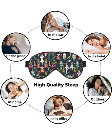 Women's Nutcracker Ballet Eye Mask | Light Blocking Soft & Adjustable for Sleep Travel & Yoga - Buy Online on GoSupps.com