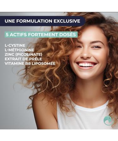 Prescription Nature - Hair Hair and Nails - Vitality and Growth Food Supplement Strength and Strength - Made in France - 120 Capsules - Buy Online on GoSupps.com