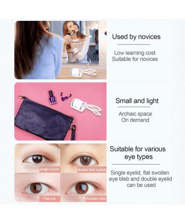 OURECO Heated Eyelash Curler Electric Eyelash Curlers USB Rechargeable Eye Lash Curler Quick Pre-Heat 2 Heating Modes Natural Curling Eye Lashes - Buy Online on GoSupps.com