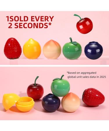 6 PCS Bee Lip Balm Lip Mask Furit Pot Strawberry & Apple & Lemon & Peach Moisturizing Honey Balm Lip Sleeping Mask Lip Mask Overnight for Reduce Fine Lines Repair Dry Cracked Lips - Buy Online on GoSupps.com