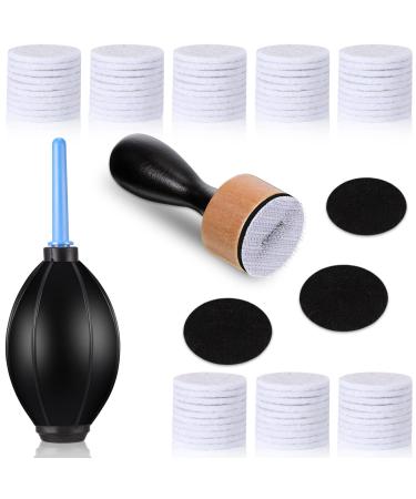 54 Pieces Alcohol Ink Blower Applicator Tool Set, Include Round Blending Tool Ranger Mini Blending Tool Air Blower Mini Ink Blower Felts Replacement Foams for Card Making Embossing Painting Rendering