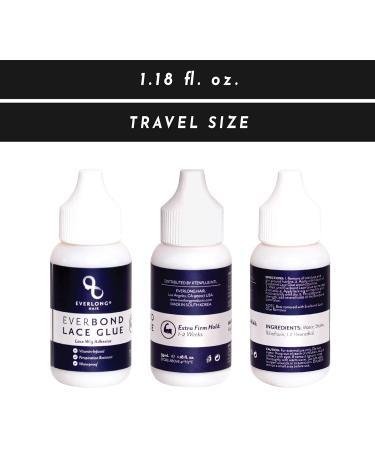 Everbond Lace Glue by Everlong Hair - Invisible Bonding Adhesive for Wigs Hairpieces & Toupees | Extra Moisture Control & Firm Hold - Buy Online on GoSupps.com