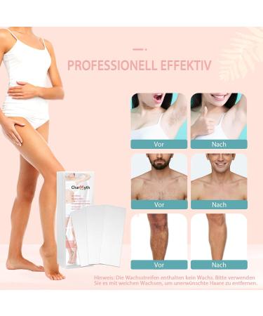 Charmyth Wax Strips for Hair Removal - 100 Fleece Strips for Face Upper Lip & Eyebrows | Perfect for Candles | International Shipping Available - Buy Online on GoSupps.com
