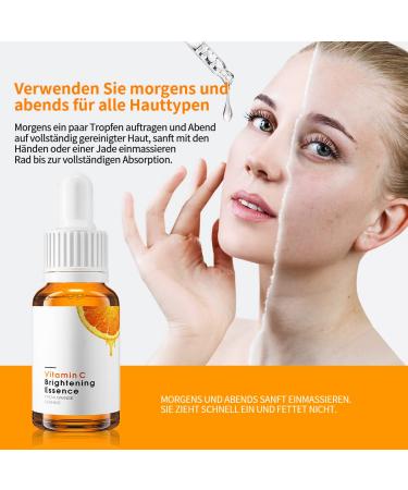 Vitamin C Serum with Hyaluronic Acid & VC | 30ml Anti-Aging Dermaroller | Radiant Even Complexion for All Skin Types - Buy Online on GoSupps.com