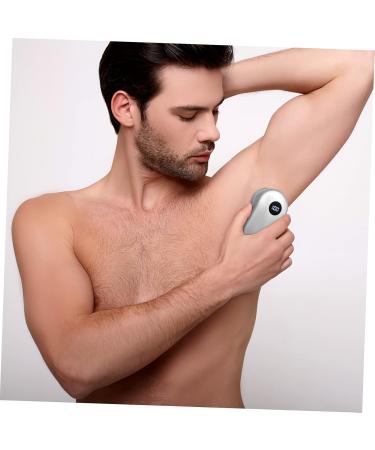 Shop Mini Electric Shaver for Men - Portable Trimmer Back Shaver & Nose Hair Remover | Travel-Friendly Razor in Silver - Buy Online on GoSupps.com