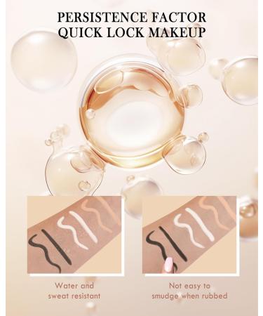 Nude Beige Black White Water Line Gel Eyeliner Pencil-3Pcs Smooth Easy-to-Sharpen Pencil Waterproof Smudge-Proof Cream Eye Liner Waterline Brightener Pen Longlasting Eye Makeup Gift for Older Women - Buy Online on GoSupps.com