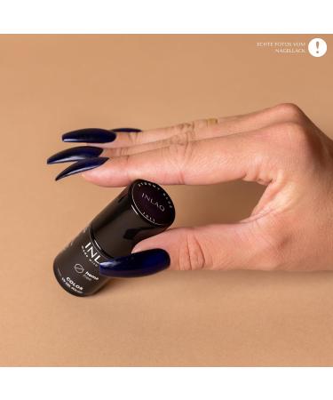 INLAQ HEMA Free UV Nail Polish - Stormy Blue 6 ml | Gel Nail Polish without HEMA | UV LED Colors - Buy Online on GoSupps.com
