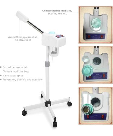 Facial Steamer Professional Spa Salon Mist Sprayer Home Hot Spray Facial Vaporizer Machine Skin Care Instrument for Face Hydrating Moisturizing - Buy Online on GoSupps.com